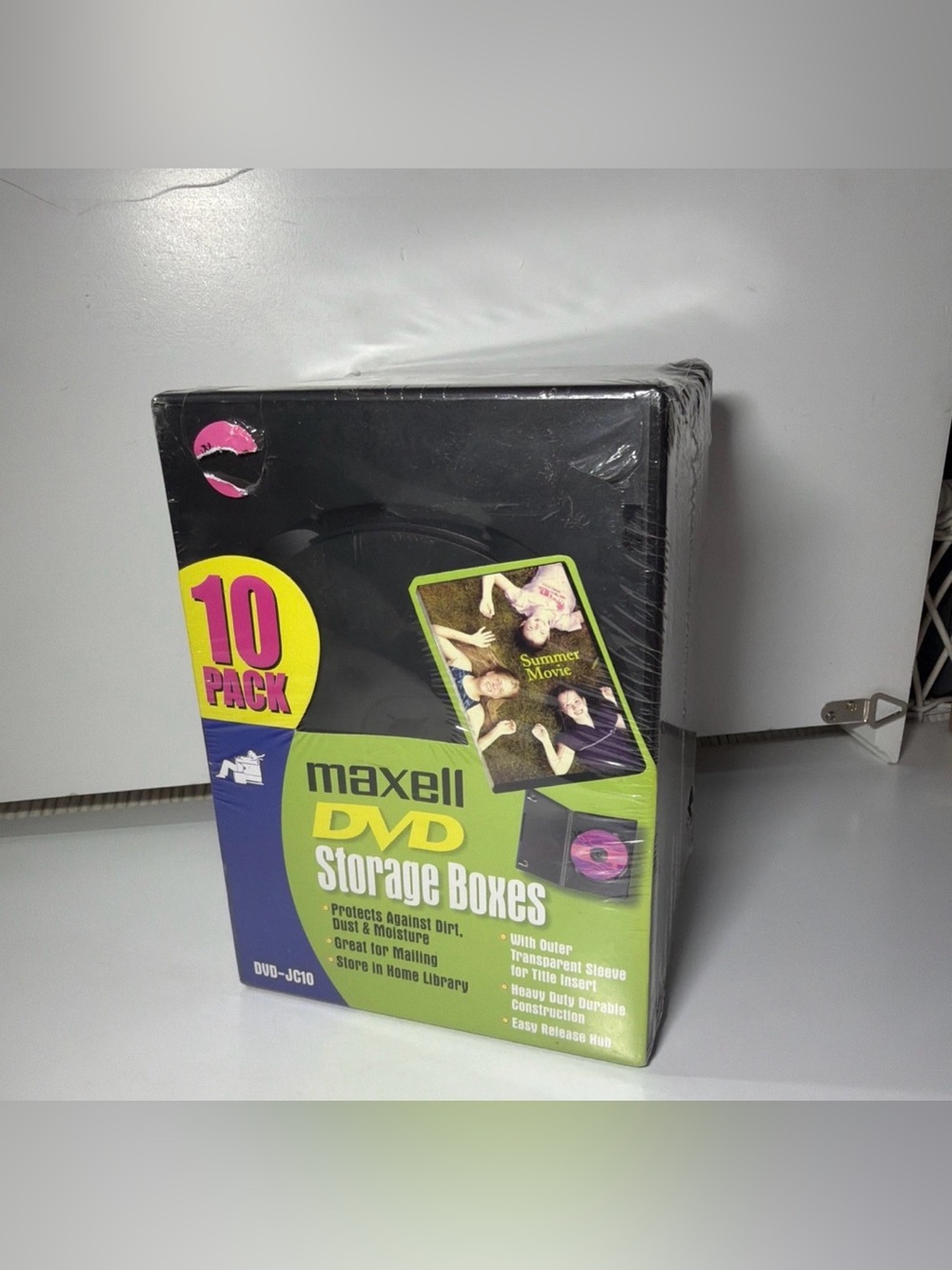 Black DVD Storage Boxes - 10 Pack